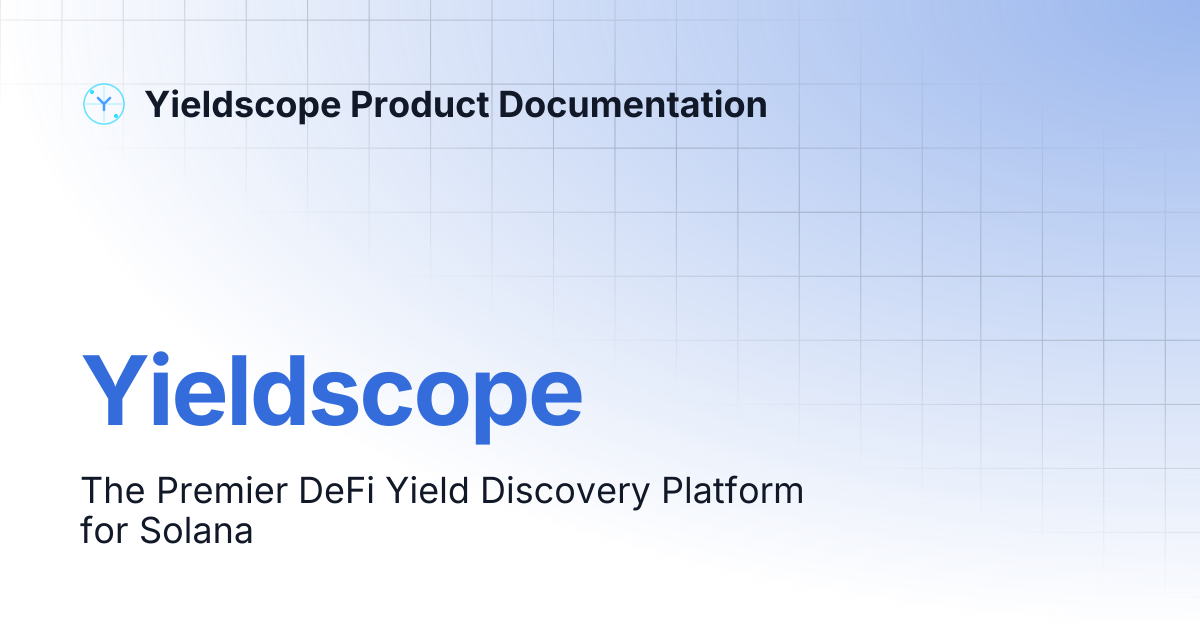 Yieldscope | Yieldscope Product Documentation